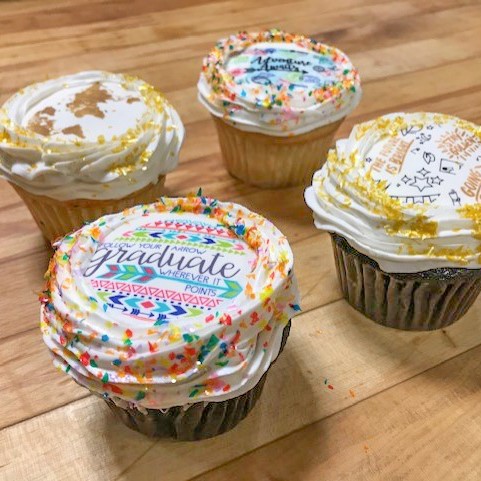 Adventure Graduate Cupcakes (6 Count)