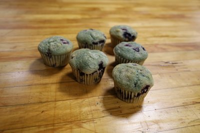 Vegan Very Blue Blueberry Muffins (6 Count)